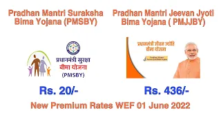 Pradhan Mantri Suraksha Bima Yojana(PMSBY) & Pradhan Mantri Jeevan Jyoti Bima Yojana(PMJJBY)