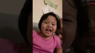 Baby laughing too much | Daddy singing a song makes baby laugh too hard #shorts