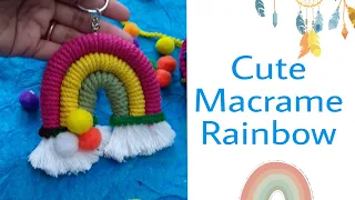 Cute Macrame Rainbow Tutorial for Beginners / The Craft Pot