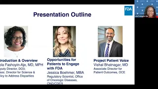 2020 Symposium: FDA Oncology Center of Excellence Initiatives to Advance Patient Engagement