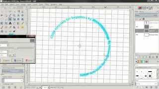 Text Along Path - GIMP 2.8 Tutorial For Beginners