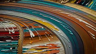 Free Stock Videos - AI animation - abstract colorful painting with color splashes