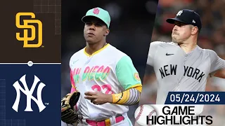 New York Yankees vs San Diego Padres GAME HIGHLIGHTS May 24, 2024 | MLB Highlights 2024