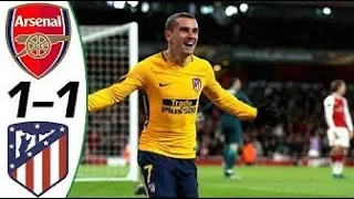 Arsenal vs Atletico Madrid 1-1  - Match Preview UEL with English Commentary  HD 720p