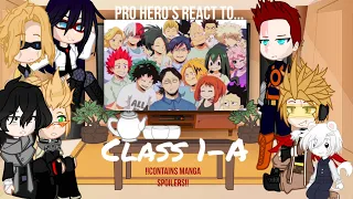 Pro Hero's react to Class 1-A - Manga Spoilers!!