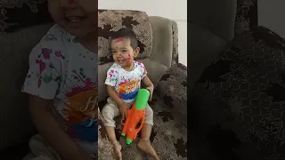 holi special #viral #babygirl #love #babiescute #shortsvideo #holi #holikadahan