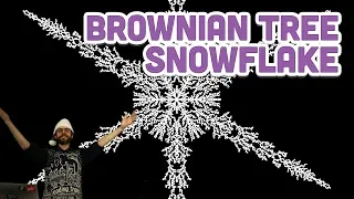 Coding Challenge #127: Brownian Tree Snowflake