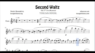 Second Waltz by Shostakovich Sheet Music for Flute