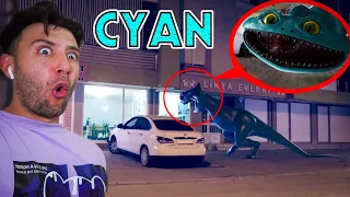 MONSTER CYAN SPOTTED IN REAL LIFE (RAINBOW FRIENDS 2)