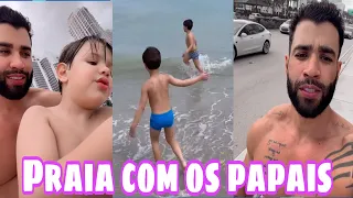 Gusttavo Lima e Andressa Suita CURTE a PRAIA com os FILHOS em MIAMI.