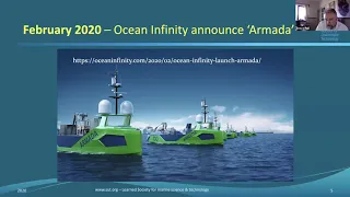 SUT Zoom seminar - New Ocean Technologies, Presented April 2020