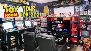 The ULTIMATE MAN CAVE! The Toy Room Tour November 2021 (My Toy Collection & Video Game Collection)