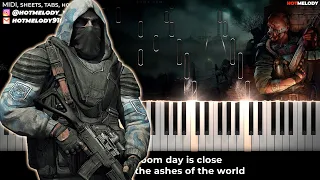 STALKER - Firelake Dirge for Planet piano instrumental cover karaoke - Сталкер музыка