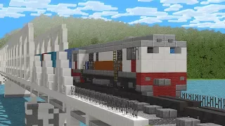 Minecraft Railfanning Indonesian Trains Animation