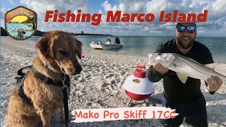 Fishing for Big Snook in Marco Island on 2023 Mako Pro Skiff 17CC