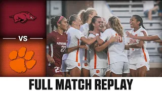 Arkansas vs. Clemson Full Match Replay | 2023 ACC Women's Soccer