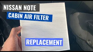 Cabin Air Filter Change Nissan Note 2014