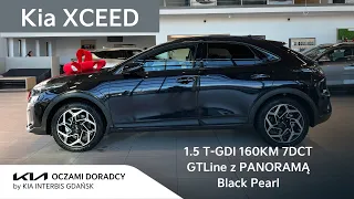 Kia XCEED MY2024 [1.5 T-GDI 160KM 7DCT] GTLine z PANORAMĄ w kolorze Black Pearl | 4K