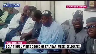 Bola Tinubu Visits Obong Of Calabar, Meets Delegates