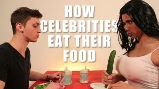 How Animals Eat Their Food (Celebrities version)