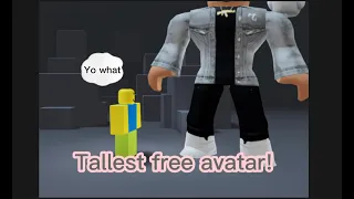 HOW TO MAKE THE FREE TALLEST AVATAR (14 STUDS😳)