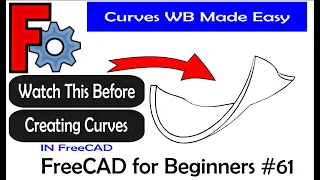 FreeCAD for Beginners #61 Using Curves to create complex surfaces #freecad #cad #makers #curves