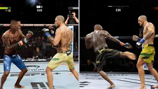 UFC 5 vs UFC 4 - Comparison Video - Xbox Series X - Israel Adesanya vs Alex Pereira