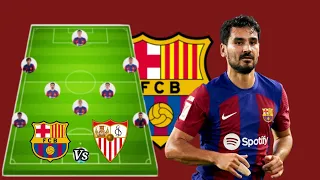 Barcelona Predicted Starting Lineup Vs Sevilla Fc - La Liga MatchDay 08🔥😱