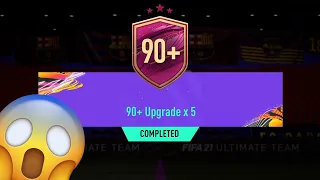 NEW 90+ UPGRADE X5 PACK! FIFA 21 90+ UPGRADE X5 SBC COMPLETE