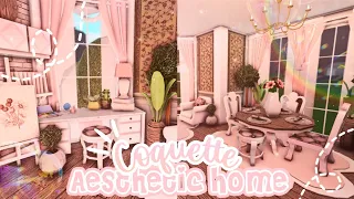 [ roblox bloxburg ] coquette aesthetic two story home ┊꒰ speedbuild & tour ꒱┊ itapixca builds