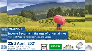 Webinar: Income Security in the Age of Uncertainties