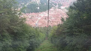 Urcare telecabină pe Tâmpa - Brașov - România