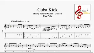 Cuba Kick! Trinity Acoustic Guitar Grade 1- Syllabus 2020-2023