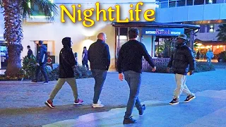 Russia nightlife! Walk near Mandarin in Adler November 2021
