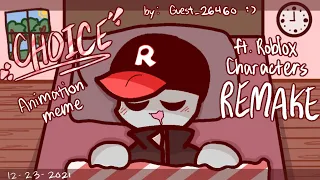 CHOICE, Jack Stauber (REMAKE) | Animation Meme | 13+ | ROBLOX CHARACTERS | Flipaclip