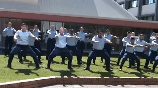 Sergeant Ratana: police in New Zealand perform haka for fallen colleague