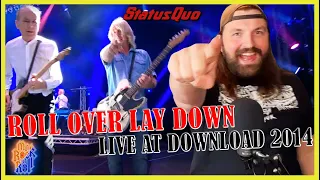 MY BRAIN HOLES!! | Status Quo - Roll Over Lay Down | Live at Download 2014 | REACTION