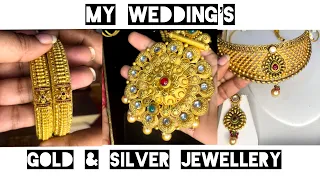 My Gold Jewellery Collection #gold #goldsilver #weddingjewellery #goldjewellery #necklace #bangles