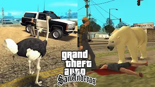 Playing as Animals in GTA San Andreas - GTA V Mod (All Peyote Plant Locations)