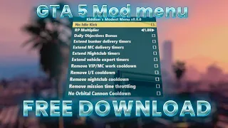 GTA5 Mod menu | For Free  2022 | Undetected