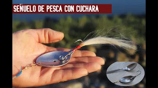 #Señuelo de pesca casero con cuchara  // fishing bait