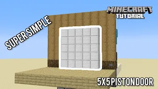 5x5 Piston Door | Minecraft 1.20 Redstone Tutorial