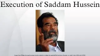 Execution of Saddam Hussein