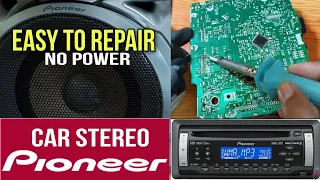 HOW TO REPAIR NO POWER PIONEER CARSTEREO DEH-2850MP || ANG GANDA PALA NITONG TUMUNOG