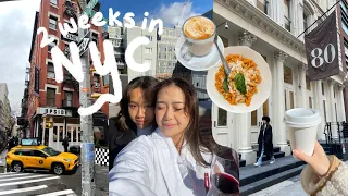 a week in NYC VLOG 🗽🍝 best cafes & restaurants, tourist activities, hanging with friends