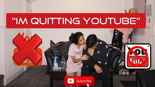 “I’m Quitting YouTube” | My wife’s reaction | Heart Warming 🥺