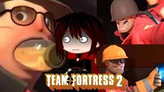 RWBY React to Team fortress 2 Meet the Team (Sniper, Engineer, Soldier.)