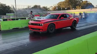 Dodge Demon 170 launch with wheels in the air