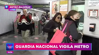 La Guardia Nacional llega a la estación Balderas del Metro | Noticias con Yuriria Sierra