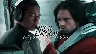 Yelena Belova & Bucky Barnes || high enough